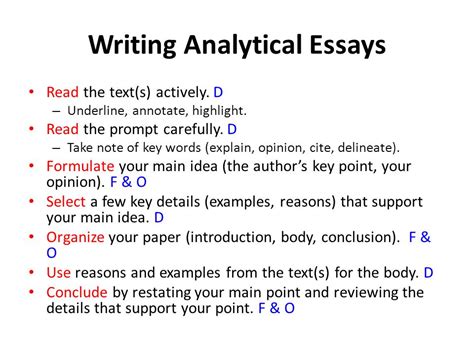 define analytical essay